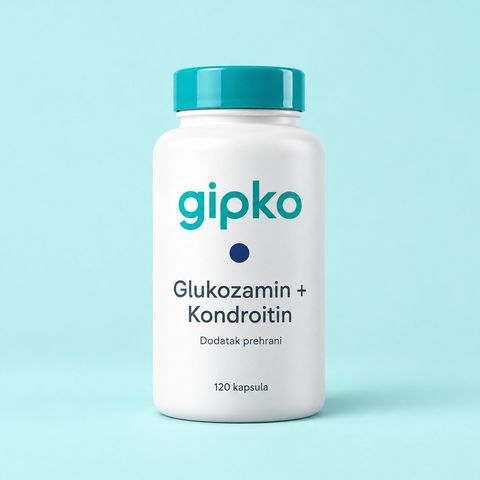 Staklenka Gipko Glukozamin + Kondroitin — 120 kapsula, dodatak prehrani