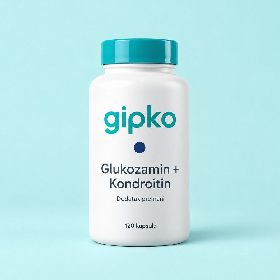Staklenka Gipko Glukozamin + Kondroitin — 120 kapsula, dodatak prehrani