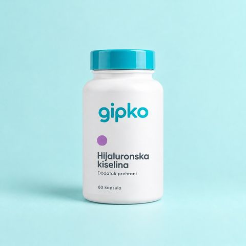 Staklenka Gipko Hijaluronska kiselina — 60 kapsula, dodatak prehrani